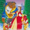 Beauty And The Beast Christmas paint by numbers