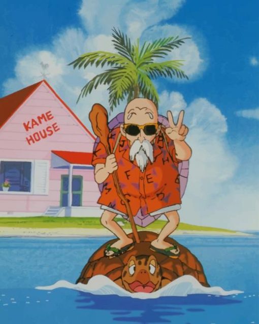 Master Roshi paint by numbers