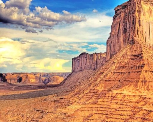 Monument Valley Navajo Tribal Park paint by numbers