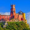 Pena National Palace Portugal paint by numbers