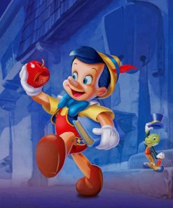 Pinocchio Cartoon paint by numbers