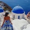 Woman Enjoying Santorini Paint by numbers