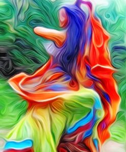 Abstract dancer Paint by numbers