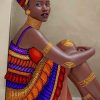 African Lady Paint by numbers