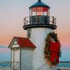 Christmas Lighthouse Paint by numbers