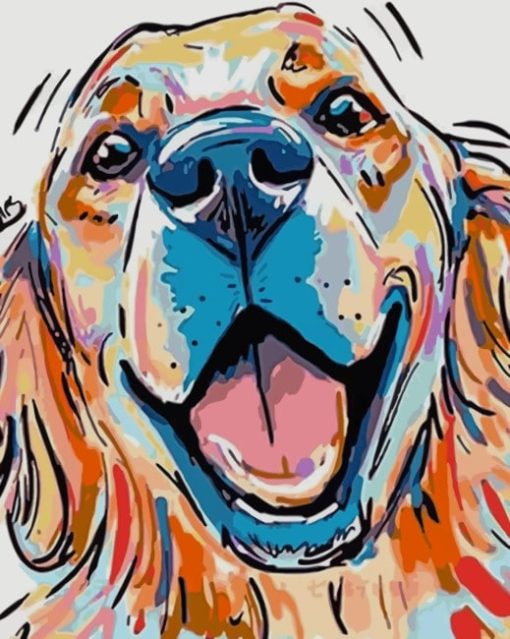 Cute Puppy paint by numbers