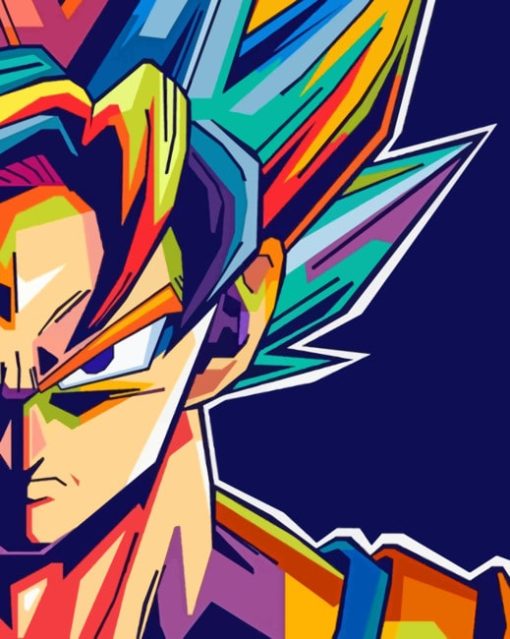 Dragon Ball Pop Art paint by numbers