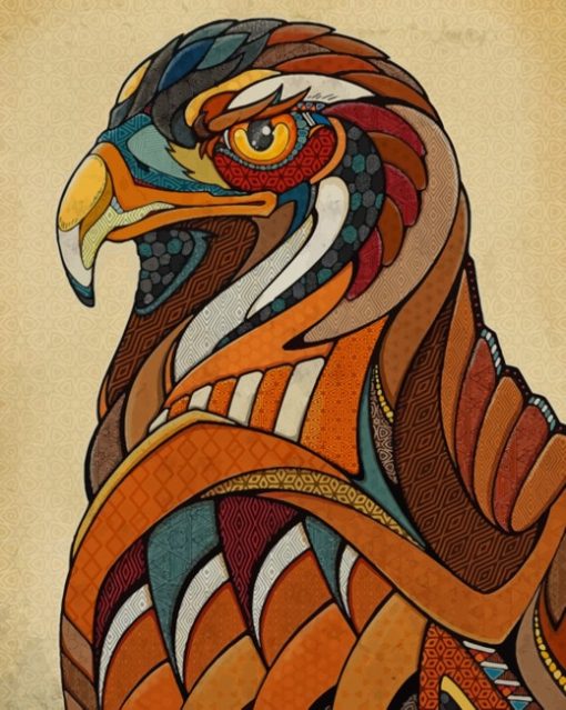 Eagle paint by numbers