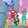 Power Rangers paint by numbers