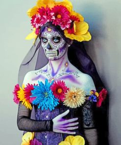 Aesthetic Sugar SkullAesthetic Sugar Skull Paint by numbers