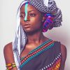 African Woman Paint by number