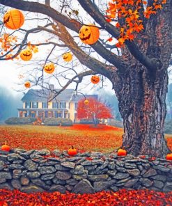 Autumn Halloween paint by numbers