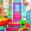 Bohemian Door Paint by numbers