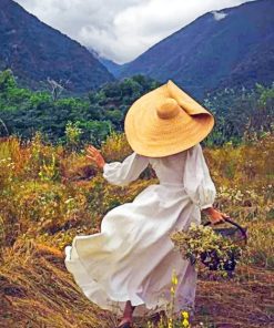 Woman Contemplating The Nature Paint by numbers