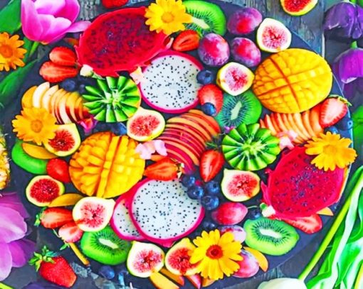 Tasty Fruits paint by numbers