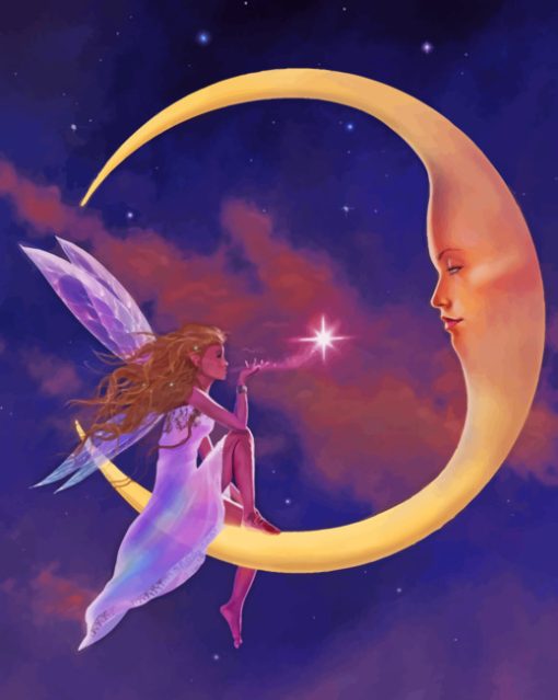 Fairy Tale and Moon paint by number