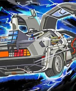 Delorean Car paint by numbers