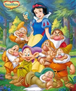 snow white an Dwarfs paint by numbers