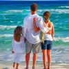 Family In The Beach Paint by numbers