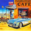 Route 66 Vintage Travel Paint by numbers