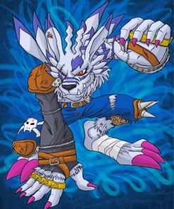 Weregarurumon Paint by numbers