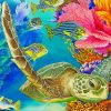 Sea Turtle Underwater Paint by numbers