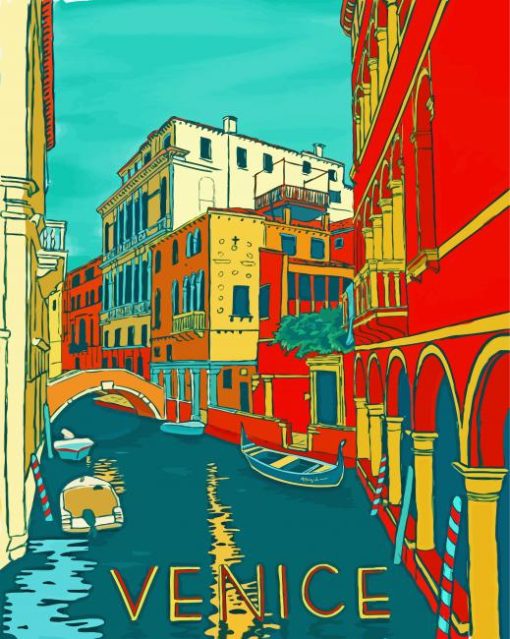 Venice Italy Poster Paint by numbers