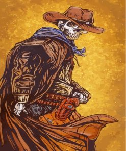 Cowboy Skeleton Paint by numbers