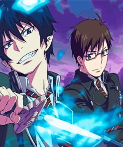 Blue Exorcist Rin Okumura And Yukio Okumura Paint by numbers