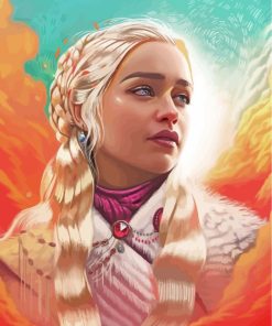 Daenerys-Targaryen-dragon-lady-paint-by-numbers