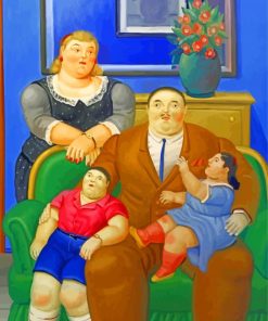 Fernand Botero Family Paint by numbers