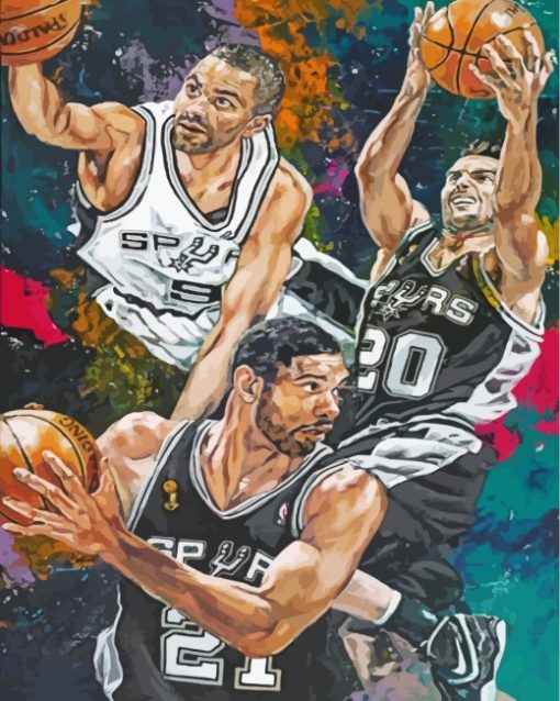 San-Antonio-Spurs-players-paint-by-numbers