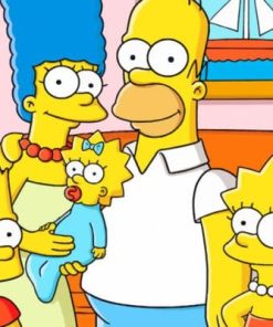 The Simpsons Family Paint by numbers