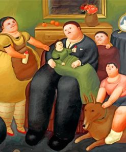 Fernando Botero Family Paint by numbers