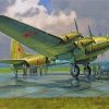 Petlyakov Pe 8 Bomber Paint by numbers