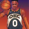 Russell Westbrook Basketball Paint by Numbers