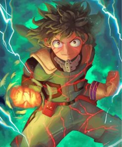 Izuku Midoriya Anime Character paint by number