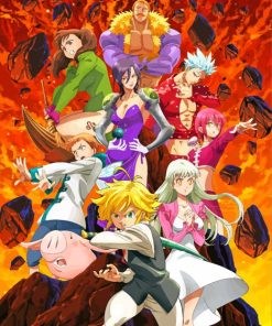 Nanatsu The Seven Deeadly Sins paint by numbers