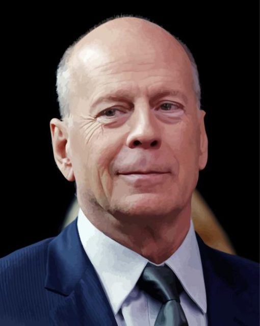 Walter Bruce Willis paint by number