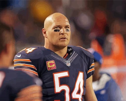 Brian Urlacher paint by number