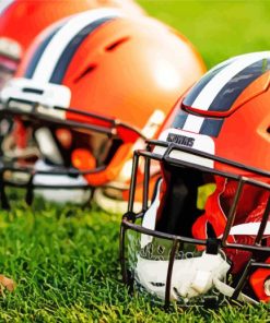 Cleveland Browns Helmets paint by number