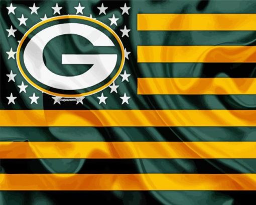 Greenbay Logo Flag paint by number