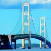 Mackinac Bridge Michigan paint by number