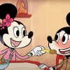 Mickey And Minnie Eating Noodles paint by number