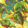 Pokemon Rayquaza Art paint by number