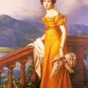 Regency Era Gown paint by number