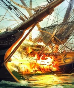 Sea Battles Art paint by number