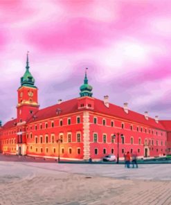 The Royal Castle In Warsaw paint by number