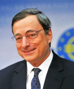 Mario Draghi paint by number