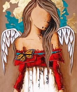 Beautiful Angel paint by number